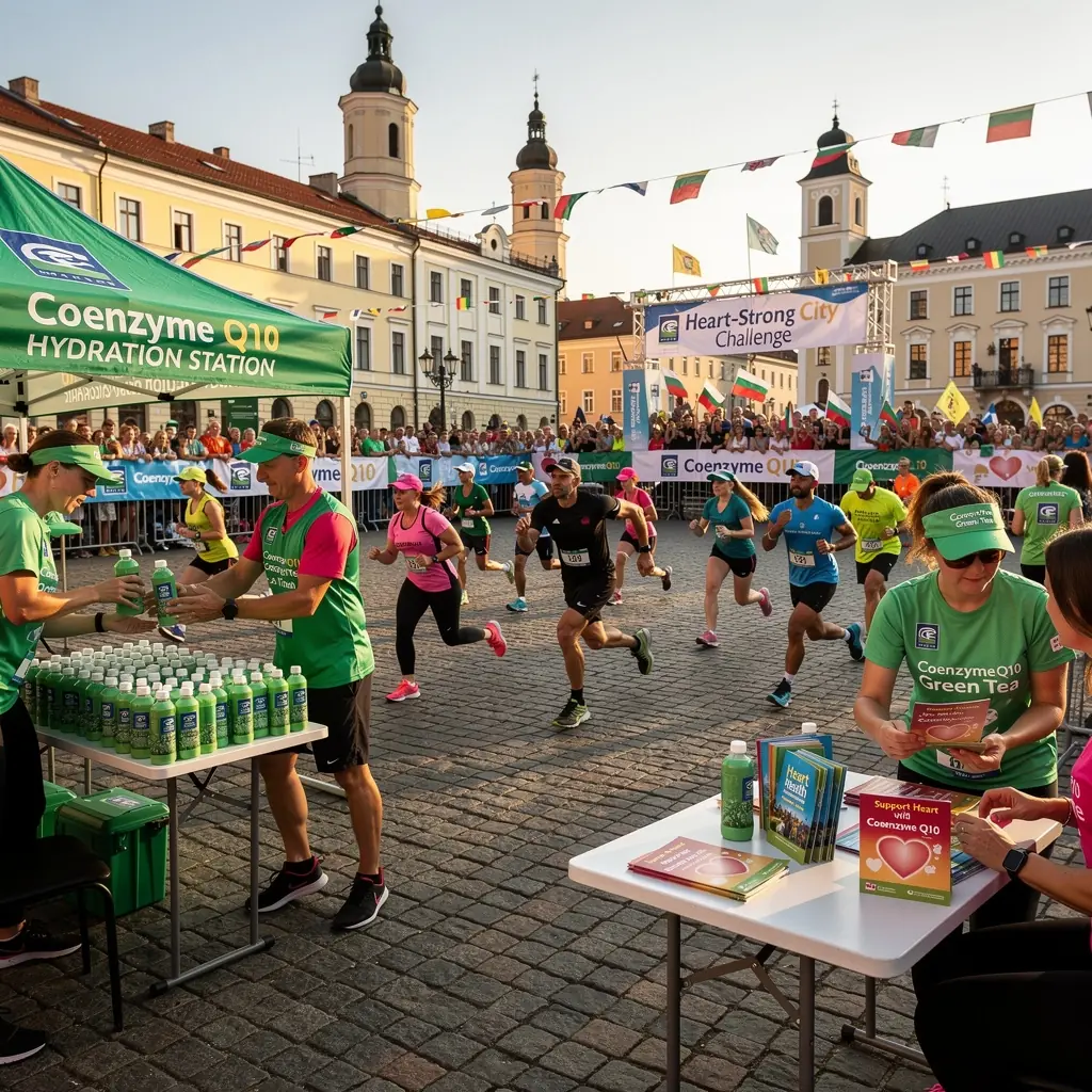 Kofermento Q10 molekulės, atspindinčios ląstelių energijos gamybą.